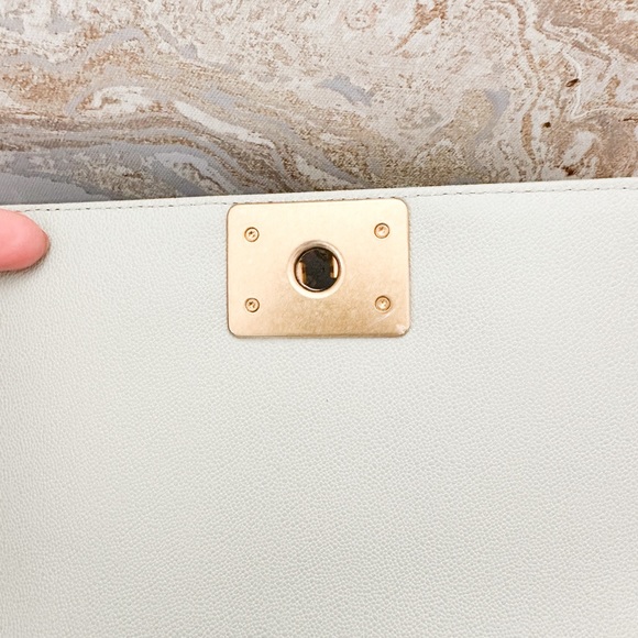 Chanel 23C Small Chevron Boy Gris Caviar Leather Chain Shoulder Bag - Picture 9 of 16